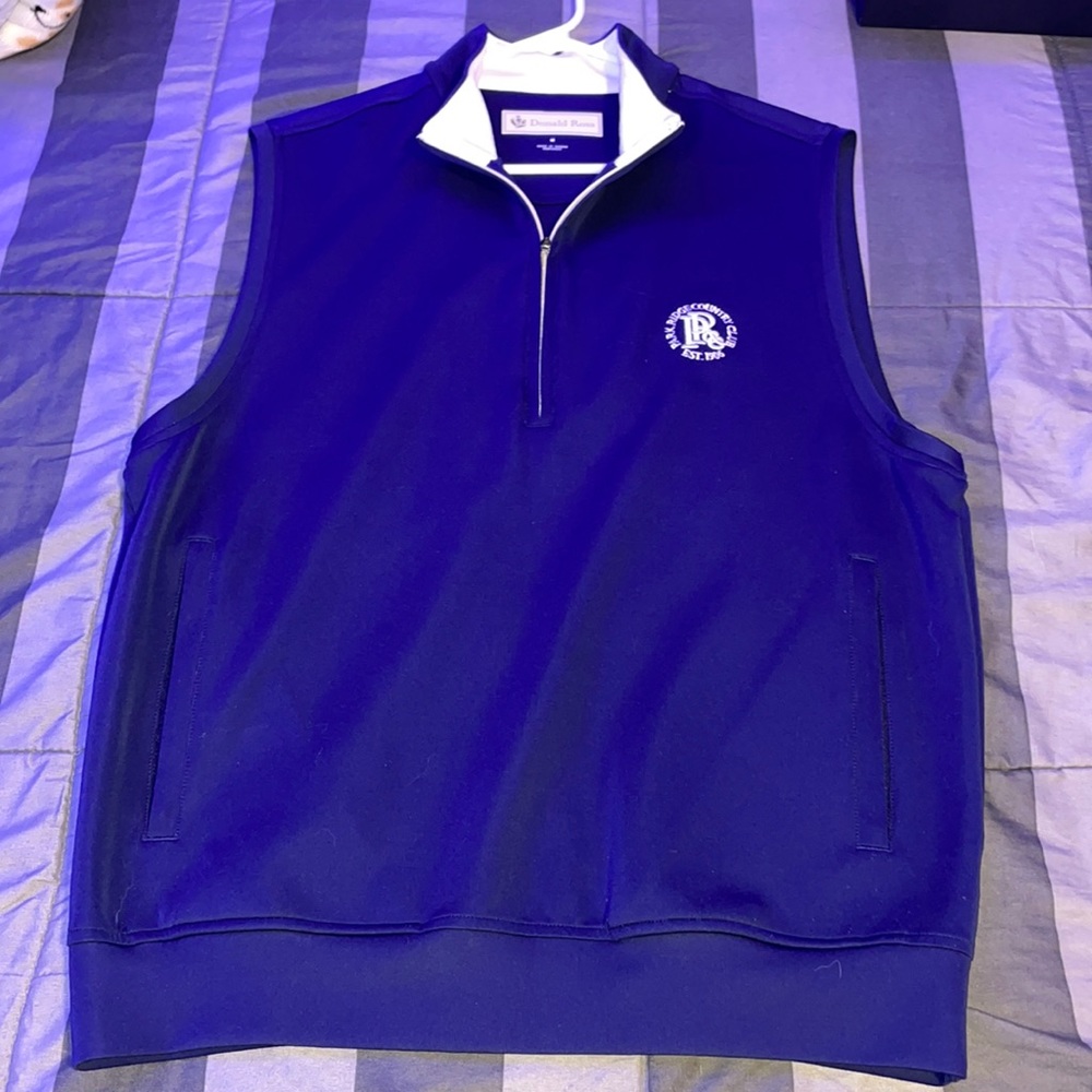 Men’s Golf Quarter Zip Vest Size Medium